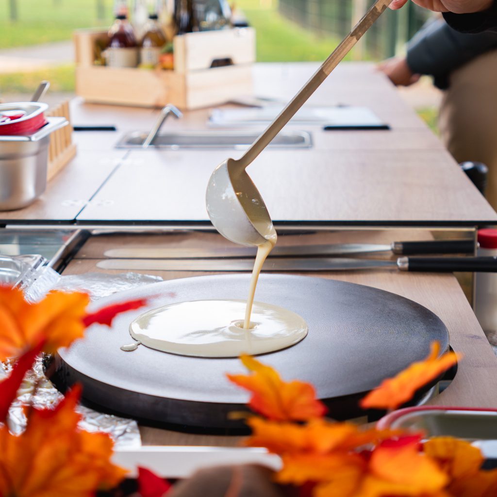 preparing pancake